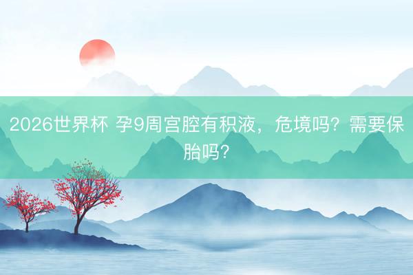 2026世界杯 孕9周宫腔有积液，<a href=