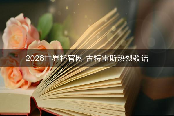 2026世界杯官网 古特雷斯热烈驳诘