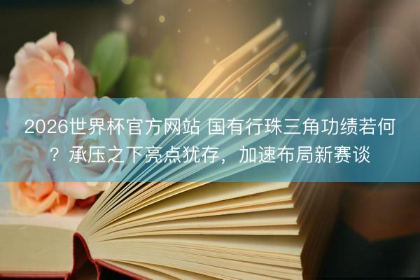 2026世界杯官方网站 国有行珠三角功绩若何？承压之下亮点犹存，加速布局新赛谈